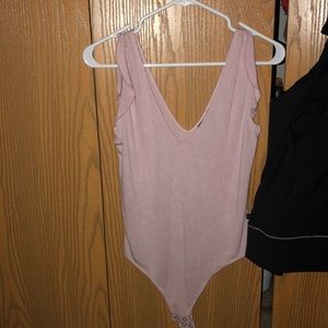 Baby pink Bodysuit from Express